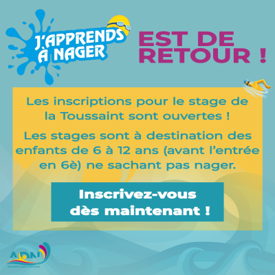 J'apprends à nager